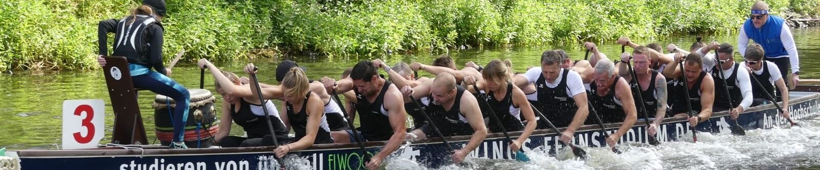 Rennen des Drachenbootclub Zuarin beim Isecup 2023