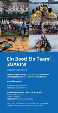 Flyer Drachenbootclub Zuarin e. V. - Ein Boot! Ein Team! Zuarin! - Seite 2