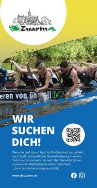 Flyer Drachenbootclub Zuarin - Wir suchen dich! - Seite 1